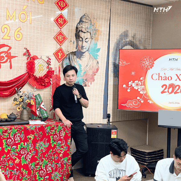 CEO Mai Trọng Thảo phát biểu và gửi lời chúc đầu xuân