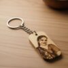 Custom Photo Keychain Wood